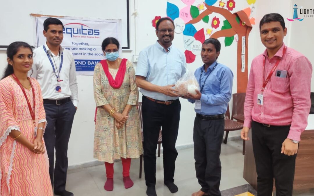 Mr. John Alex, CSR Head, ED & CEO of Equitas Small Finance Bank visits Pimpri Lighthouse