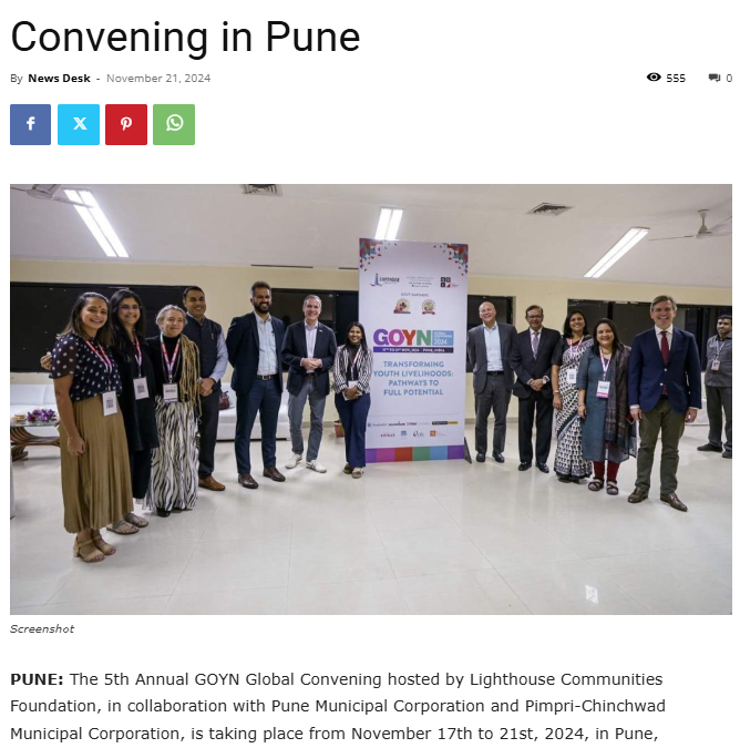 Insights from the Global Opportunity Youth Network’s 5th Annual Global Convening in Pune